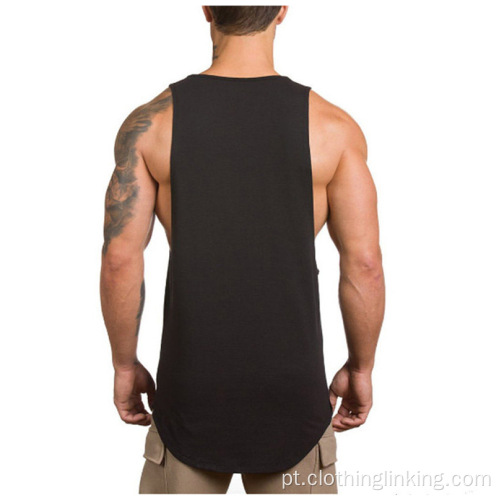 Soild Color Bodybuilding Casual para homens